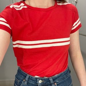 Forever 21 Red and white striped shirt
